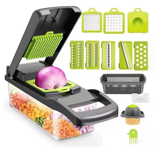 PakNex™ | 25-in-1 Multifunctional Vegetable Chopper & Slicer Set