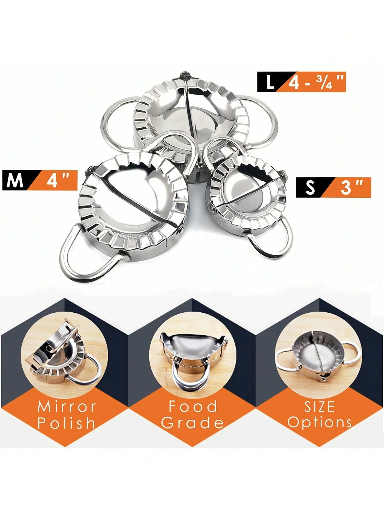 PakNex™ | Stainless Steel Dumpling Maker & Ravioli Press