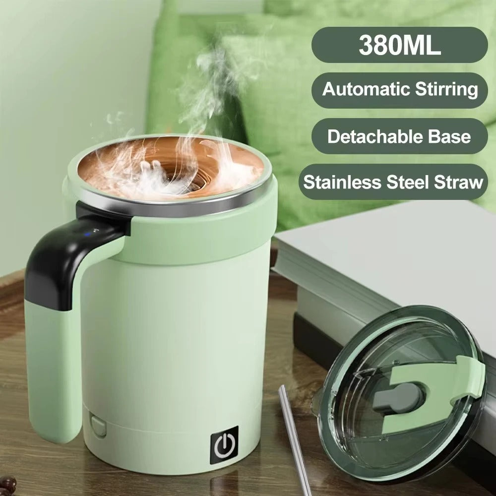 PakNex™ | Self-Stir Rechargeable Magnetic Coffee Mug