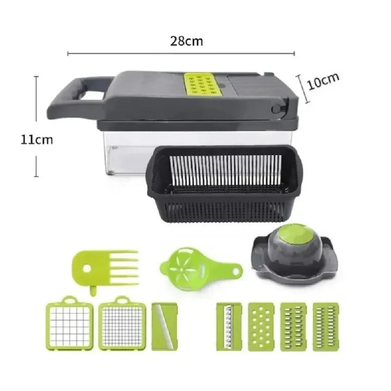 PakNex™ | 25-in-1 Multifunctional Vegetable Chopper & Slicer Set