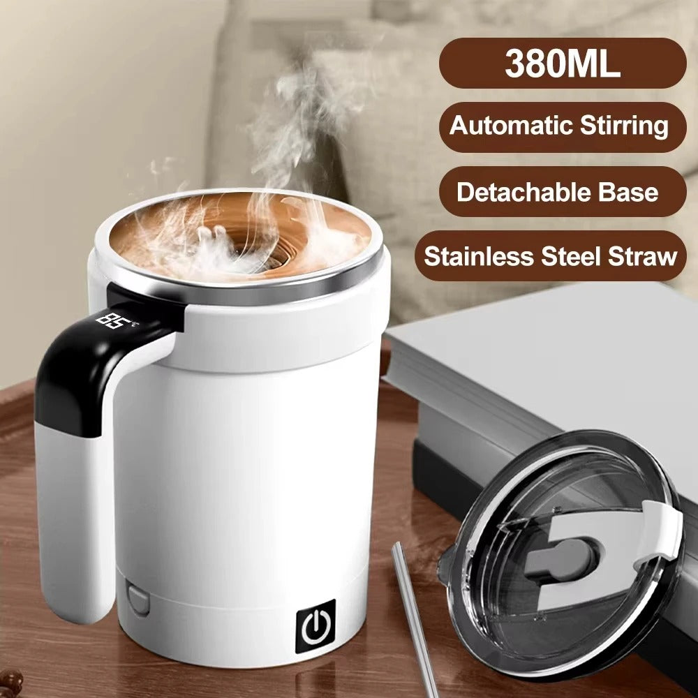 PakNex™ | Self-Stir Rechargeable Magnetic Coffee Mug
