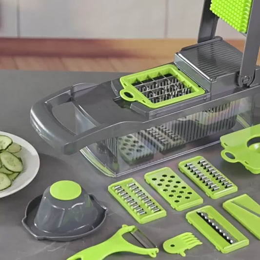 PakNex™ | 25-in-1 Multifunctional Vegetable Chopper & Slicer Set